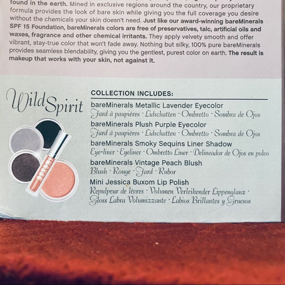 bareMinerals Face Fashion 5 pc set- eyeshadow, blush, lip polish and liner. NIB - Picture 3 of 9